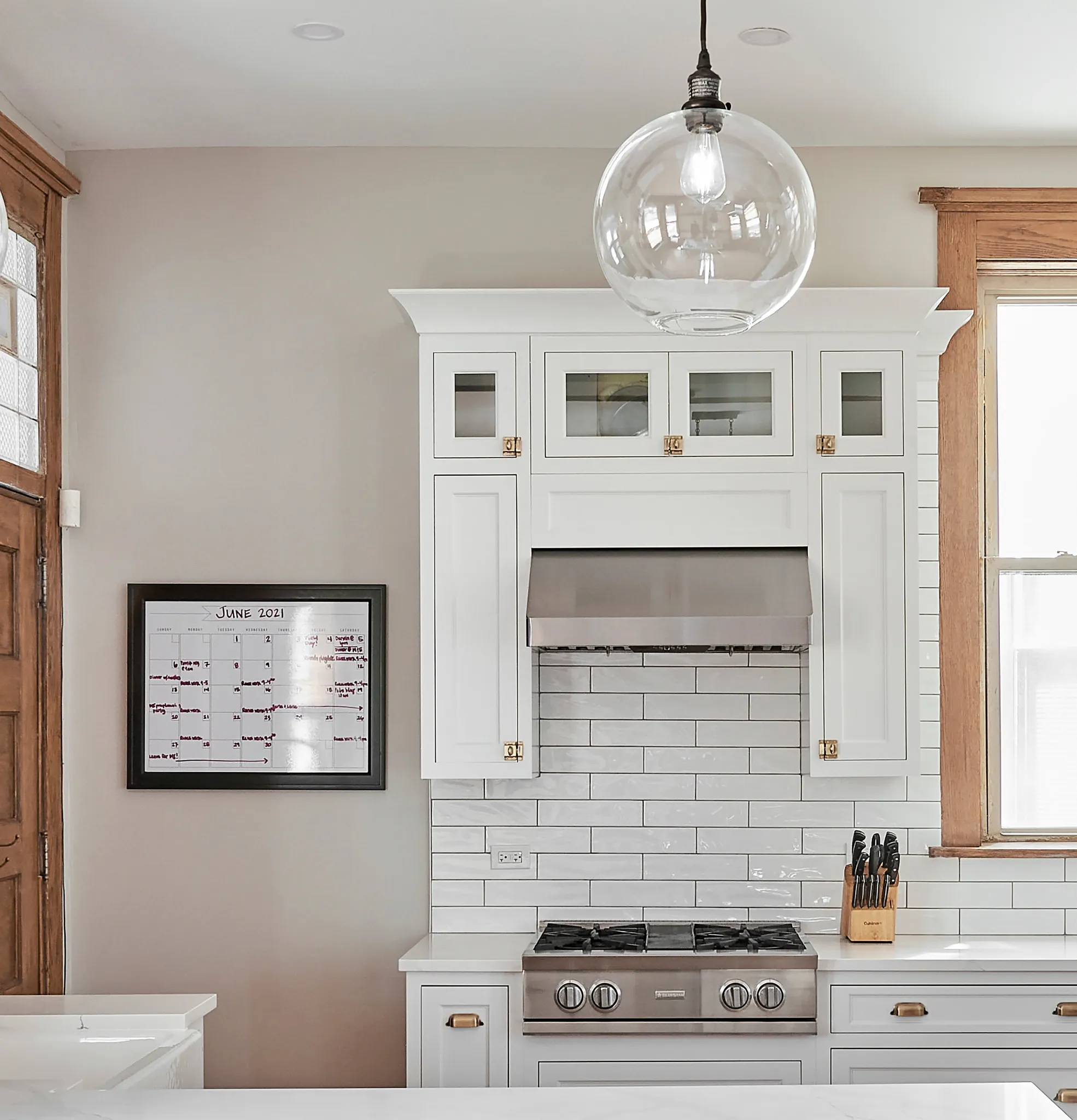 White cabinets