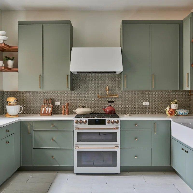 Retro Green Kitchen